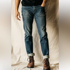 Hiroshi Kato Mens Rain Wash Cotton Blend Selvedge The Pen Slim Jeans Pants Sz 36